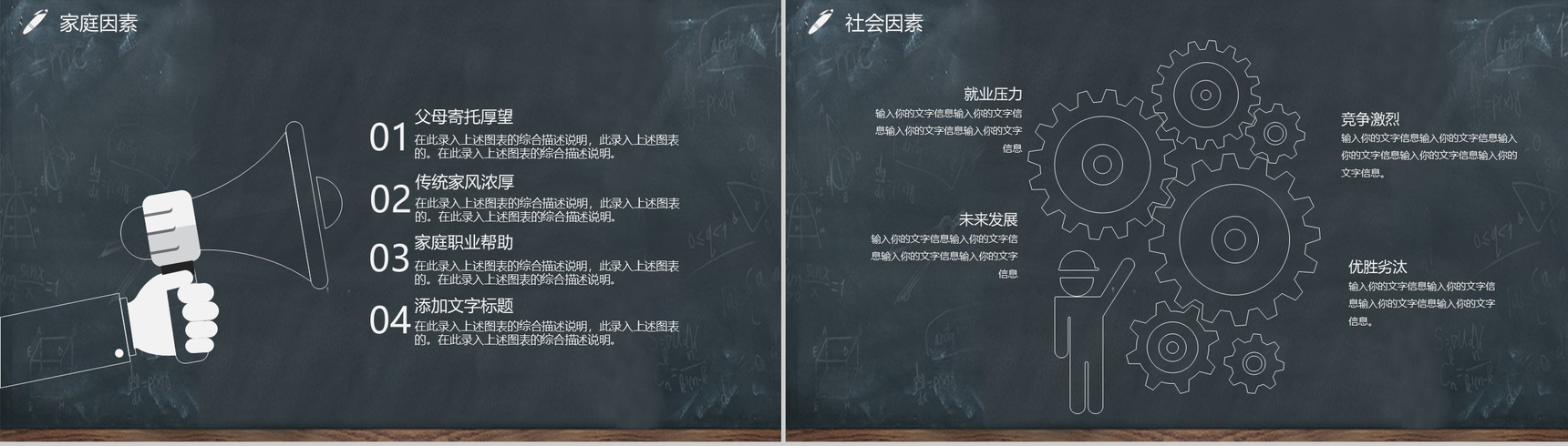 黑板画大学生职业生涯规划PPT模板-6