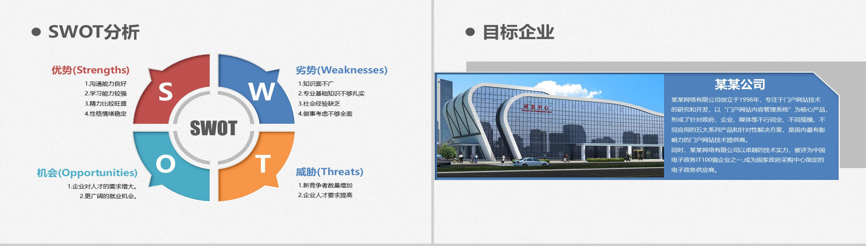 彩色卡通职业生涯PPT模板-10