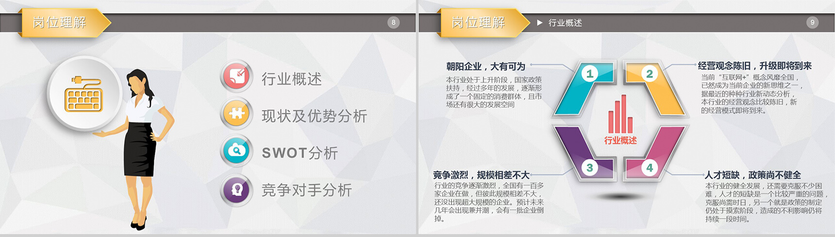 个人介绍自我简介岗位报告PPT模板-5