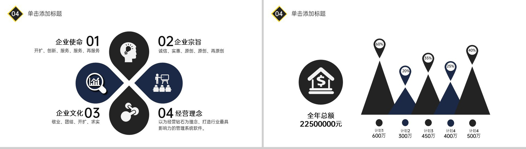 黄黑撞色扁平风大学应届生个人求职简历PPT模板-13