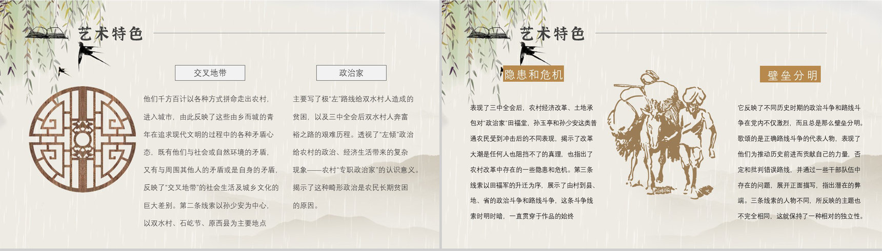 名著读后感《平凡的世界》艺术特色教师备课PPT模板-5