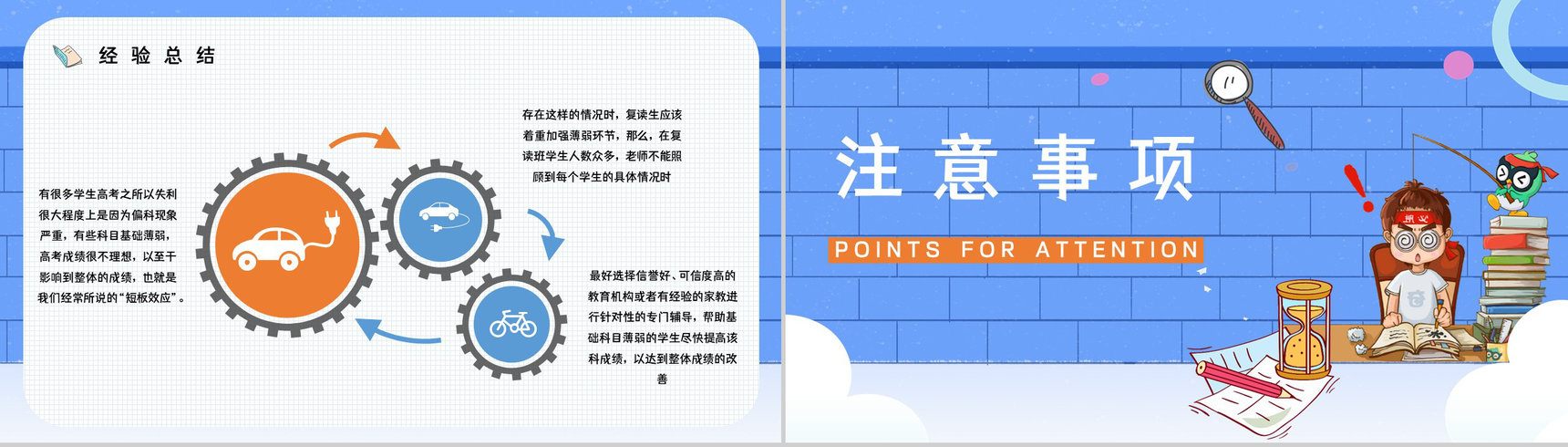 教育培训高三复读生复读流程答疑解惑学生考试复习计划PPT模板-8