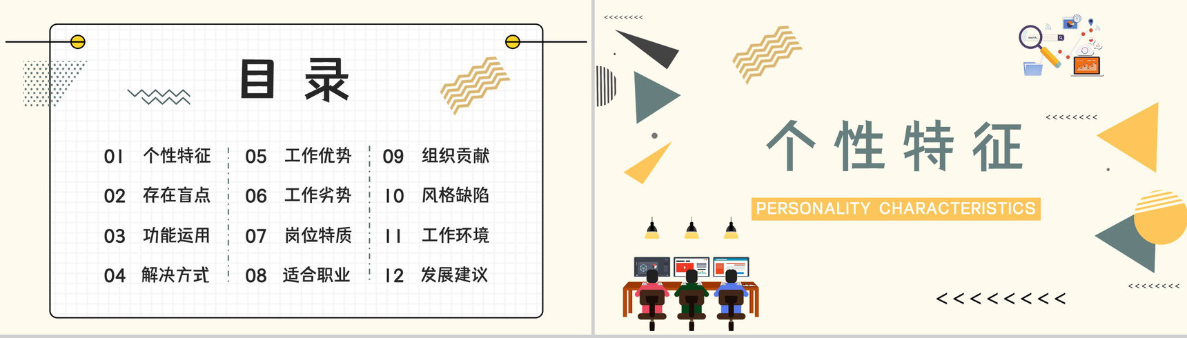 经典性格评估理论模型MBTI职业性格分析INFP类型个性判断分析PPT模板-2