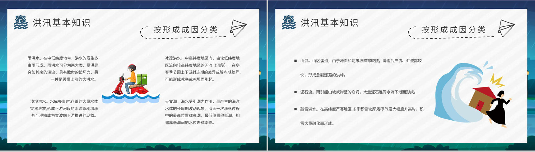 防洪防汛应急演练方案雨季洪汛预防措施培训学习PPT模板-4