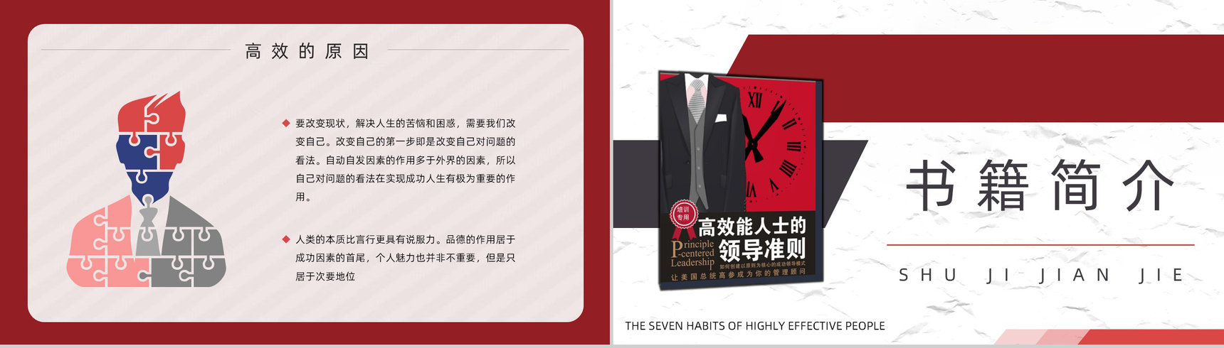 美国作家史蒂芬柯维领导力发展《高效能人士的七个习惯》公司管理课程培训课件PPT模板-5
