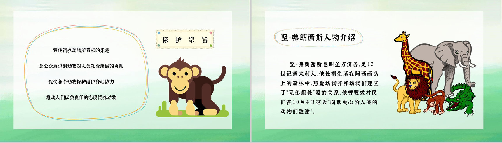 国际保护动物日世界动物日保护动物活动策划公益宣传PPT模板-3