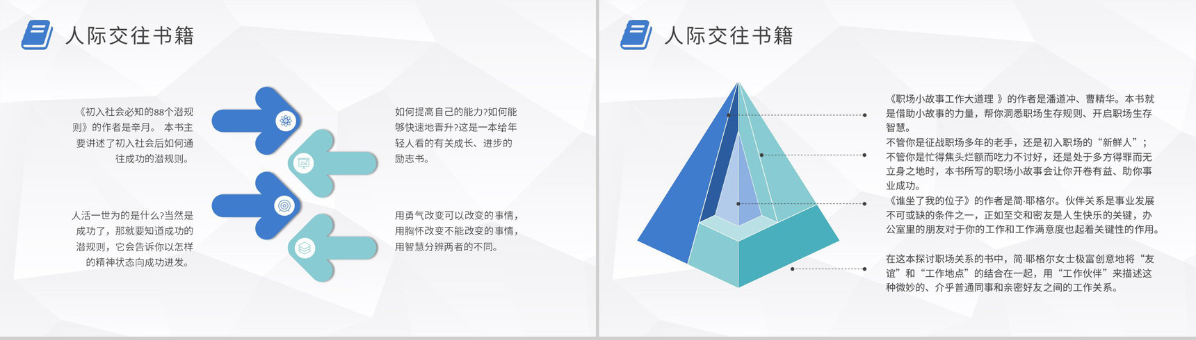 职场人士必读书籍分享工作实用技能好书推荐PPT模板-10