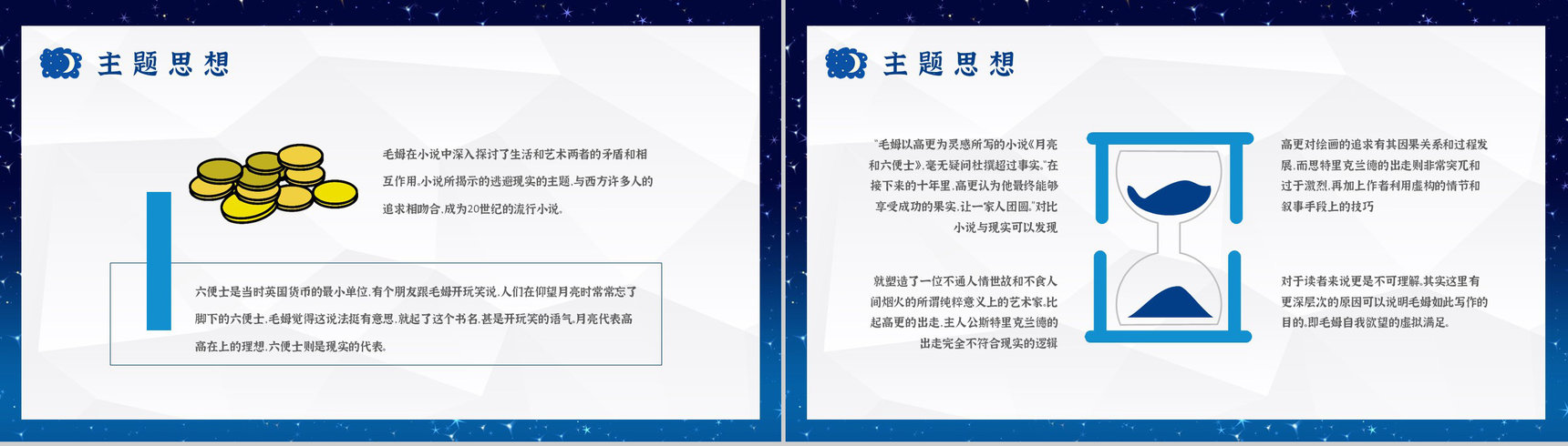 毛姆文学小说著作分享《月亮与六便士》名著导读作品知识点梳理PPT模板-9