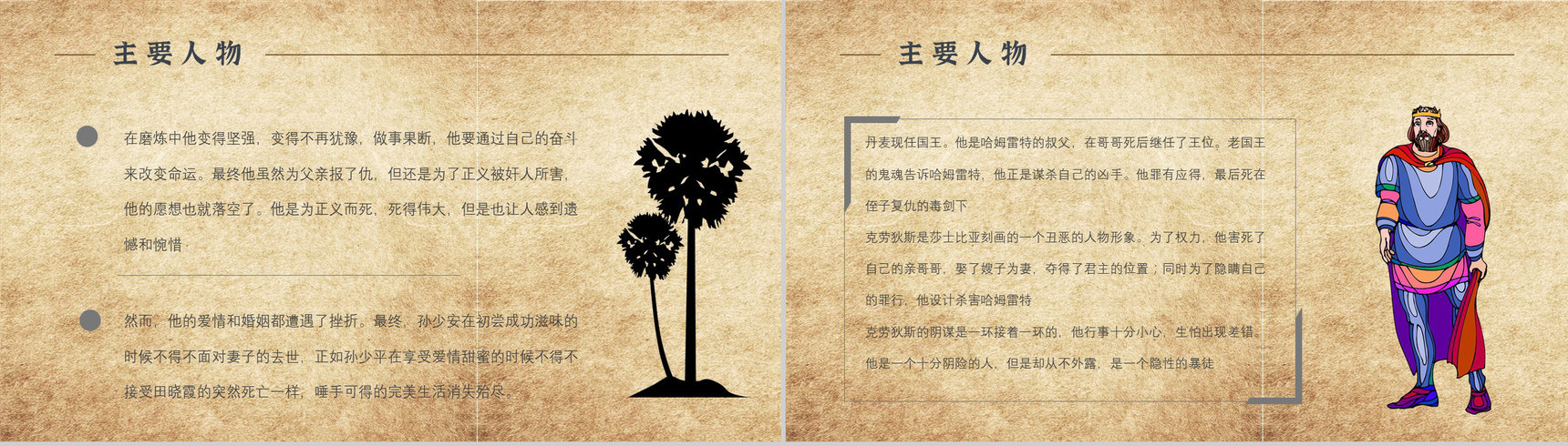 中学必读国外名著《哈姆雷特》人物分析心得体会PPT模板-8