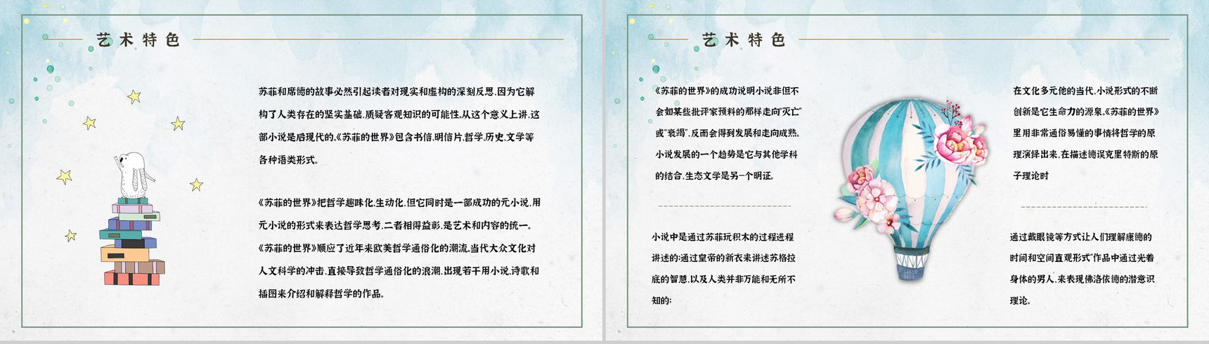 世界著名哲学教科书乔斯坦贾德《苏菲的世界》经典作品解读艺术特色鉴赏PPT模板-3