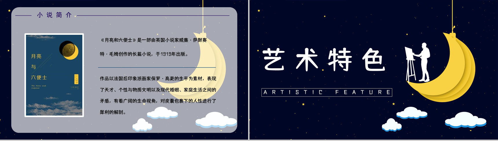 好书推荐之《月亮与六便士》作品内容介绍艺术特色赏析知识培训PPT模板-9