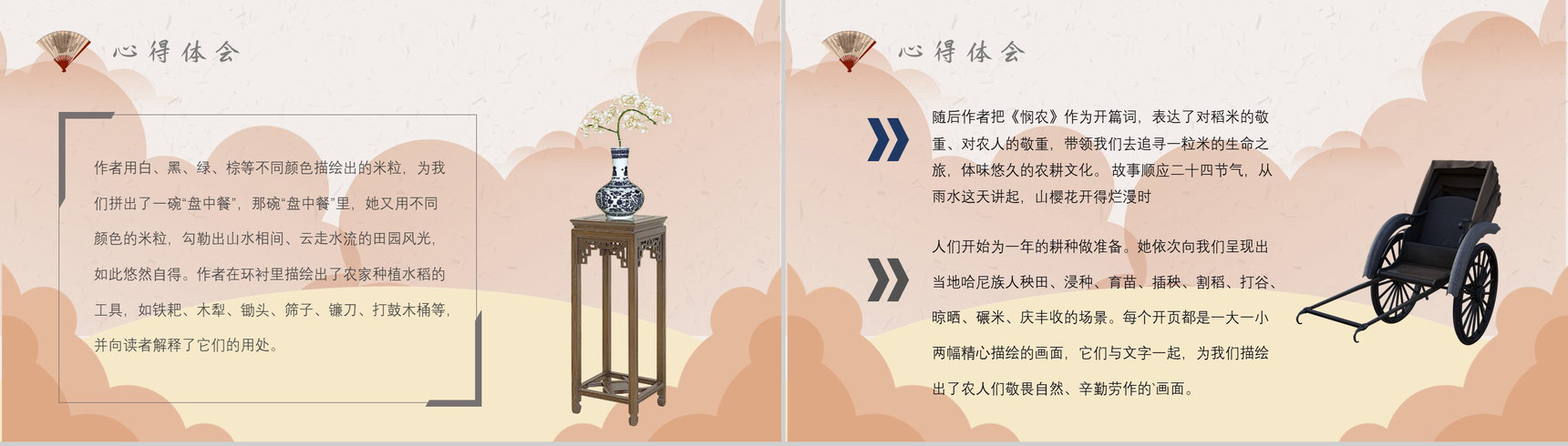 读书分享《盘中餐》作品简介名著读后感PPT模板-8