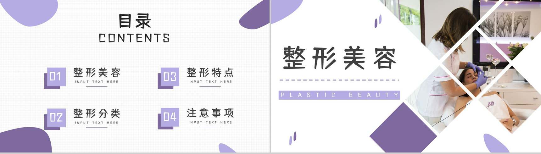 美容整形医院机构护理项目推广策划医美行业微创手术咨询简介PPT模板-2