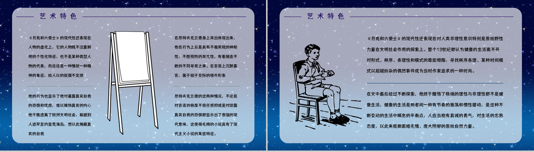 《月亮与六便士》经典小说导读介绍读书笔记整理交流分享PPT模板-3
