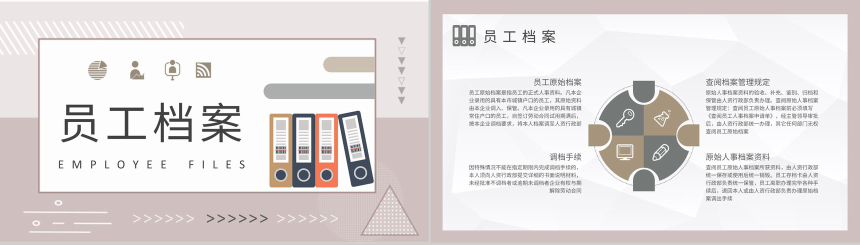企业人事部门档案管理制度培训员工合同管理方案PPT模板-7