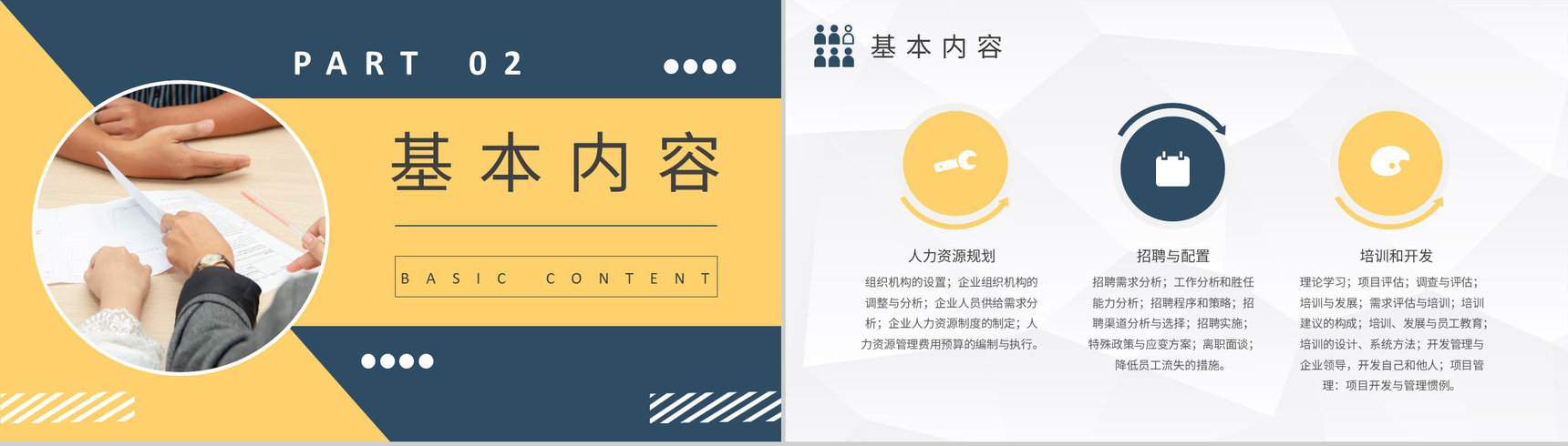 人力资源六大模块的关系学习企业人事岗位技能培训PPT模板-4