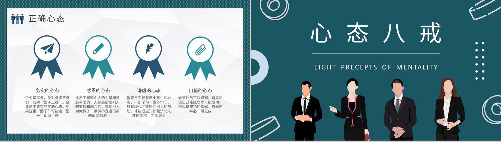 企业高层领导工作汇报管理者心态培训心得体会PPT模板-5