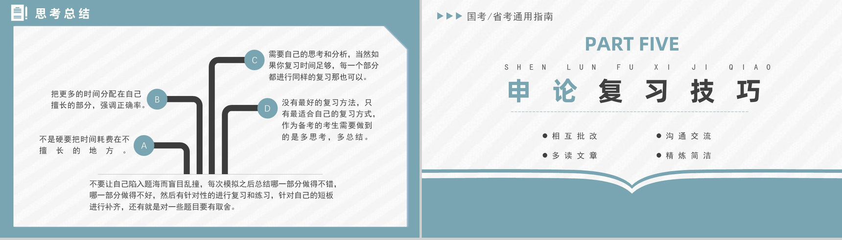 最新公务员考试报考流程指南考公行测申论复习技巧PPT模板-6