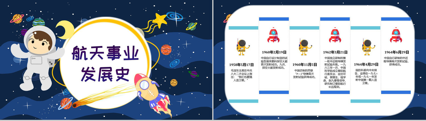 中国航天发展史知识内容航天科技的进步与意义PPT模板-7
