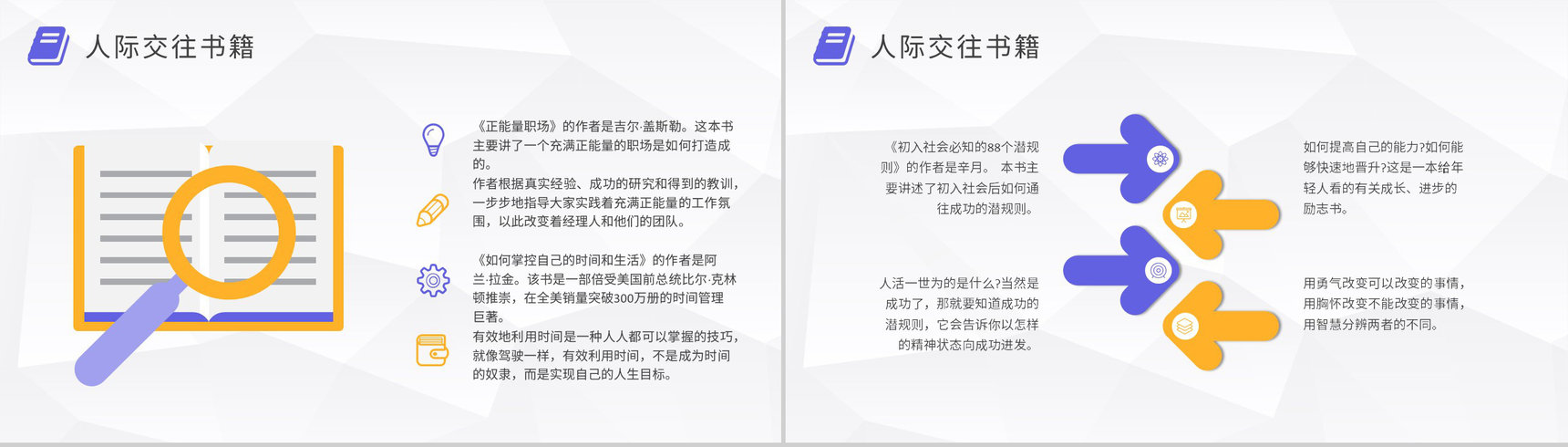 职场提升励志图书分享企业员工自学好书推荐PPT模板-7