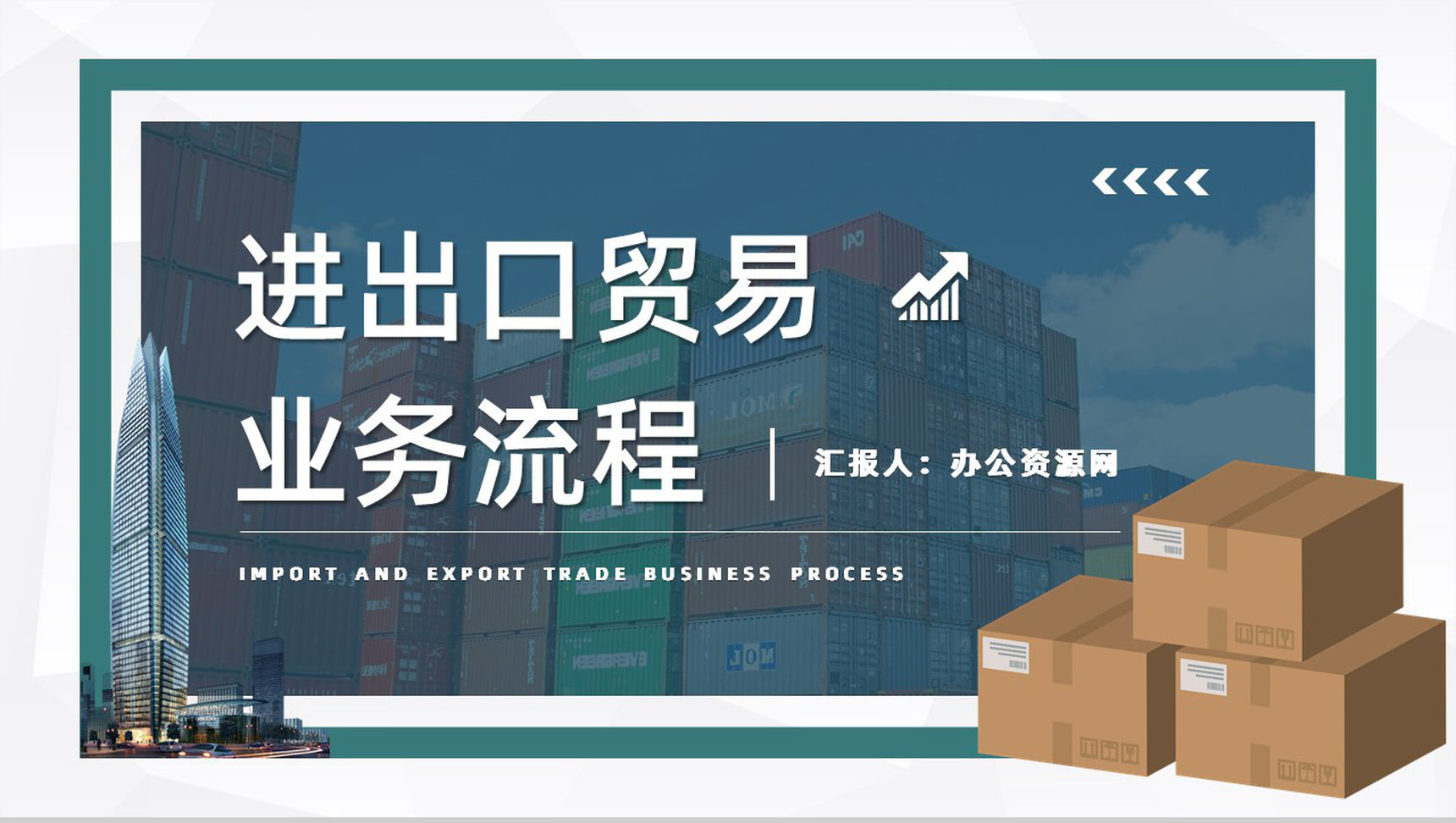 企业进出口贸易流程基础知识讲解学习员工外贸跟单流程培训PPT模板-1