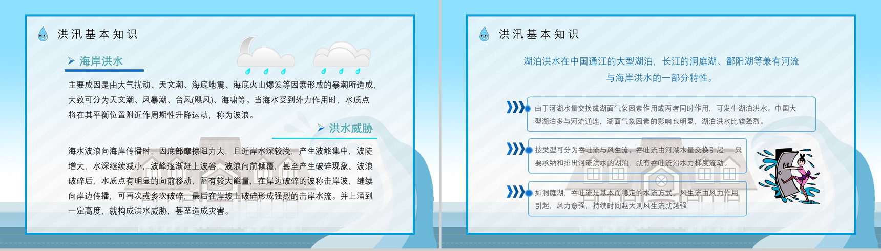 防洪防汛安全小知识普及中小学生校园培训安全教育讲座心得PPT模板-5