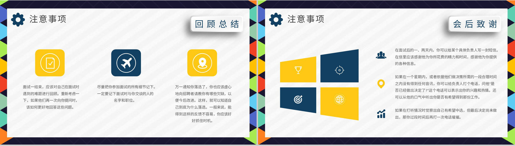 校园应届毕业生就业指导讲座面试培训的目的说明PPT模板-9