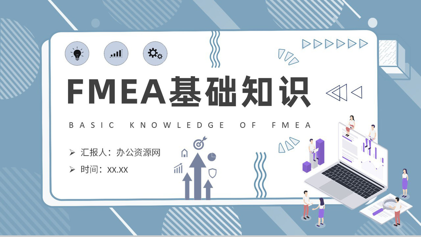 FMEA失效模式和效果分析基础知识培训课程总结PPT模板
