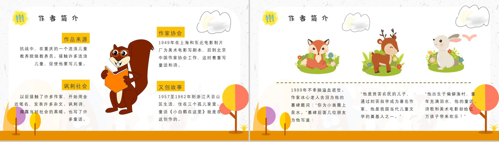 中学必读名著金近《狐狸打猎人》人物分析名著逻辑梳理PPT模板-7