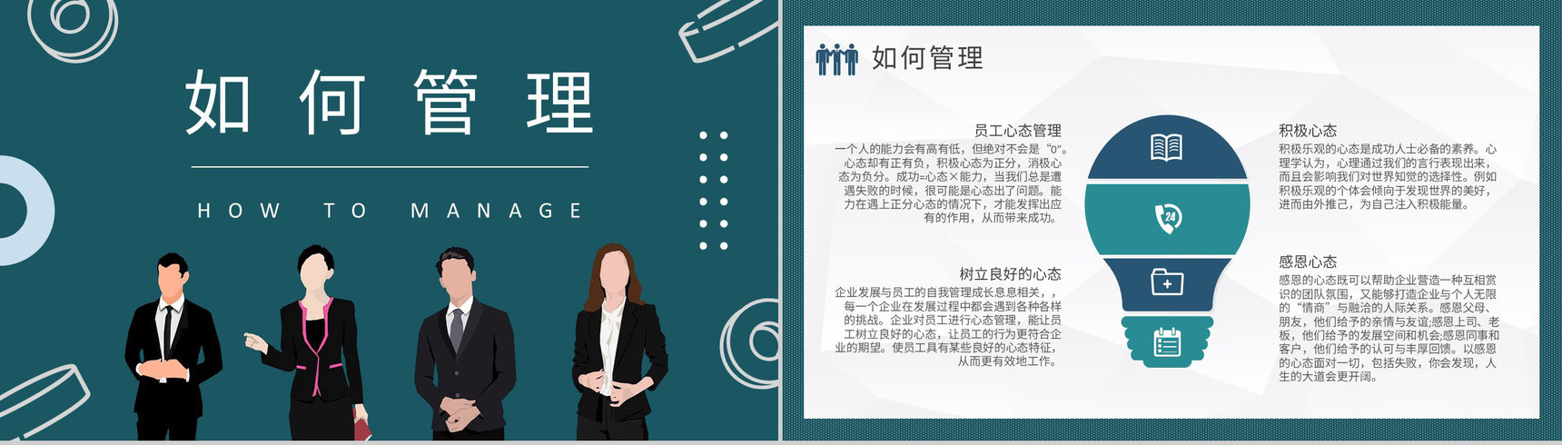 企业高层领导工作汇报管理者心态培训心得体会PPT模板-8