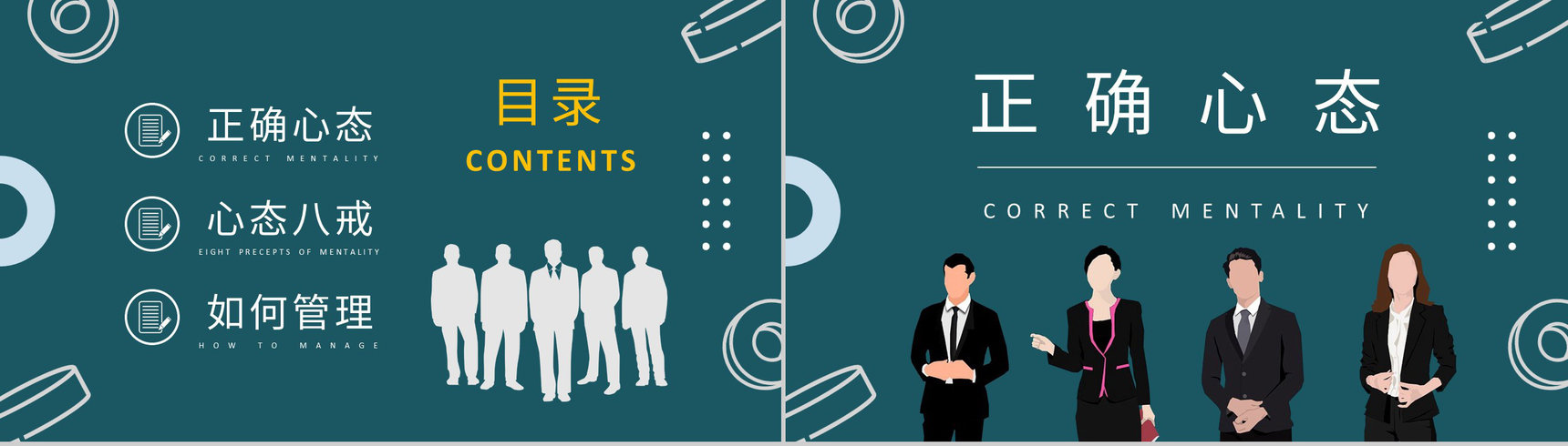 企业高层领导工作汇报管理者心态培训心得体会PPT模板-2