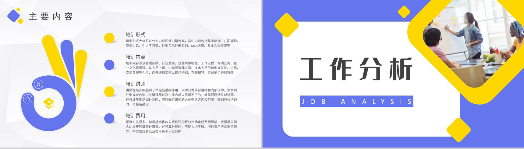 企业员工培训总结汇报部门年度培训计划方案PPT模板-4