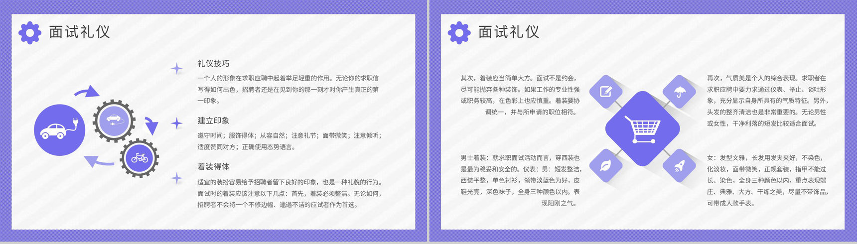 面试基本知识培训计划应届毕业生就业指导心得体会PPT模板-3