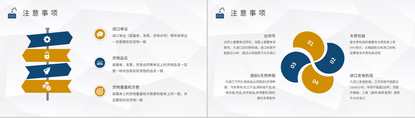 进出口贸易方式说明进口报关操作流程介绍PPT模板-3