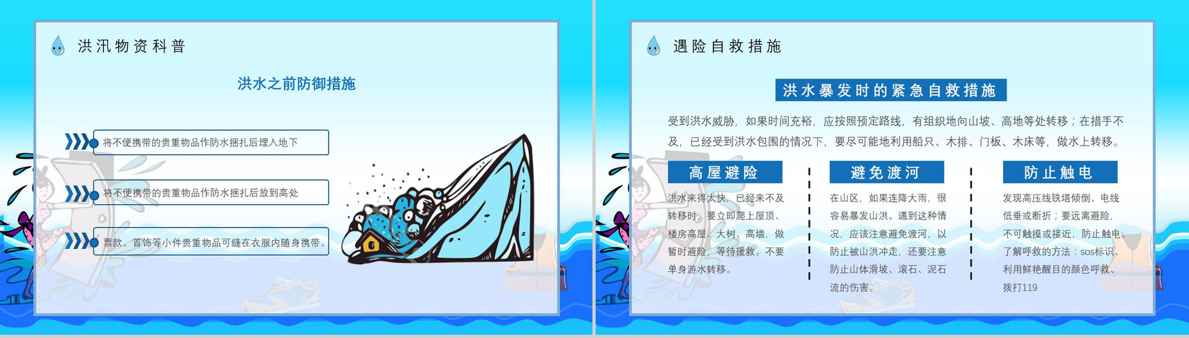 小区防洪防汛的措施和方法培训洪汛应急知识学习心得体会PPT模板-7