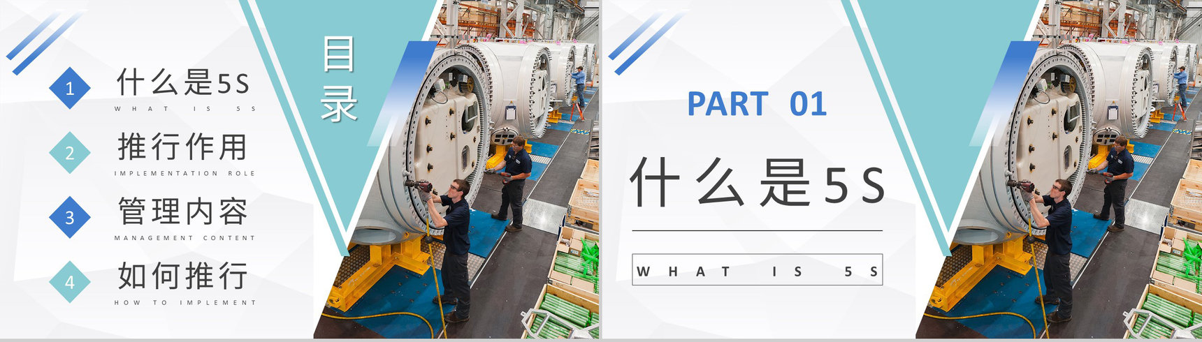 5S现场管理内容培训课件企业生产车间管理工作总结汇报PPT模板-2