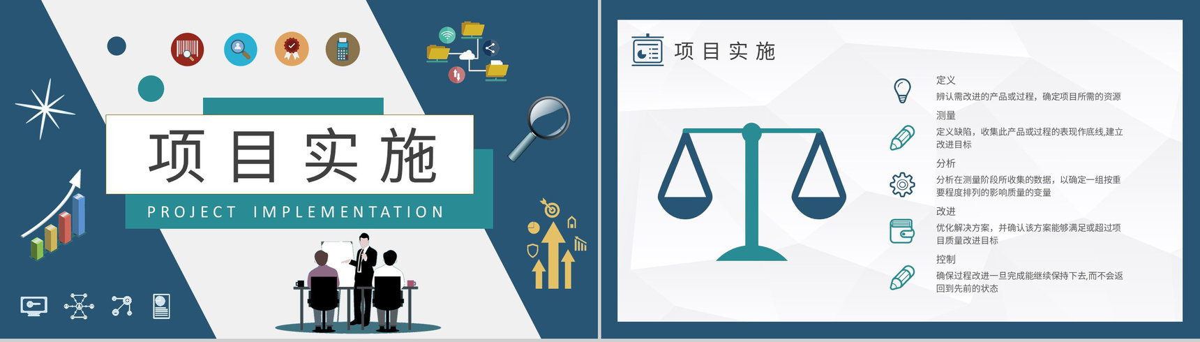 六西格玛基础知识学习单位全面质量管理流程介绍PPT模板-4