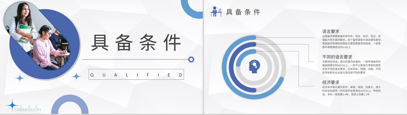 出国留学的好处与坏处说明学生国外学习注意事项培训PPT模板-7