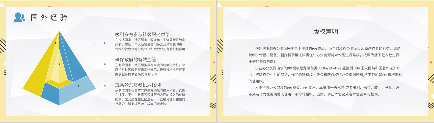 志愿者社区服务内容培训课件社区管理工作总结PPT模板-8