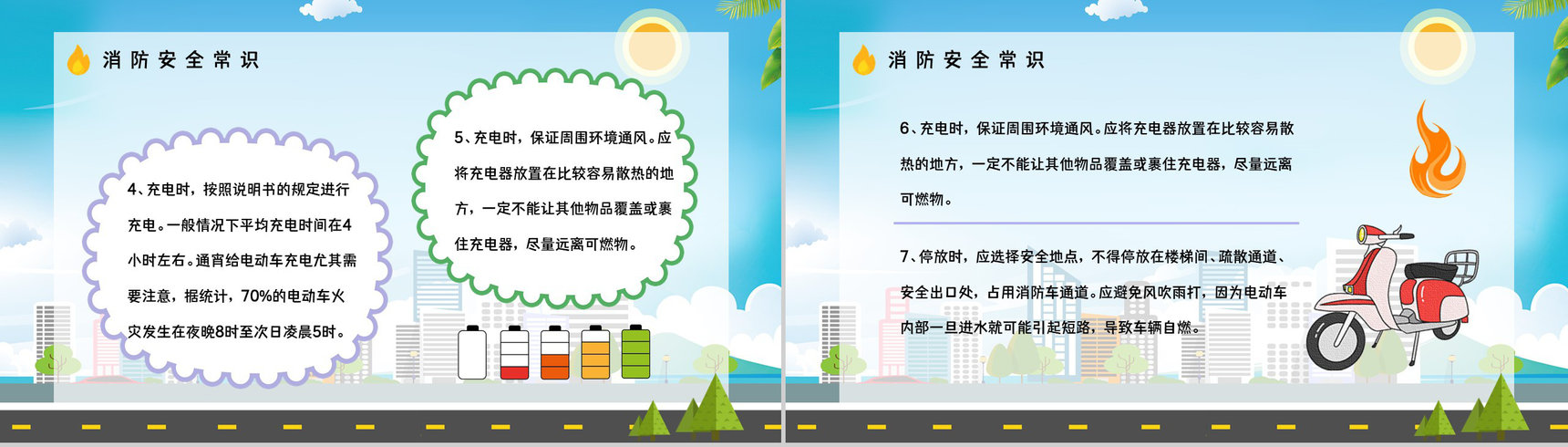 个人消防意识强化电动车电瓶车防火知识培训安全防范知识宣传活动PPT模板-4