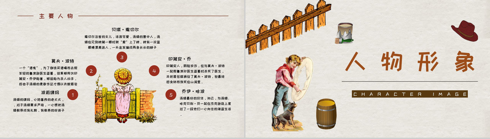 马克吐温所著《汤姆索亚历险记》长篇小说艺术特色分析人物形象鉴赏PPT模板-10