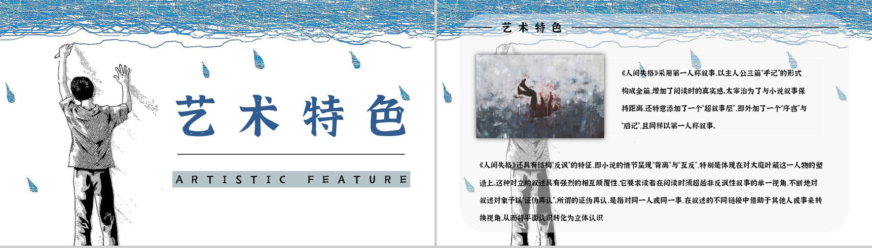 日本著名小说家太宰治所著《人间失格》作品导读好词好句摘抄赏析PPT模板-5