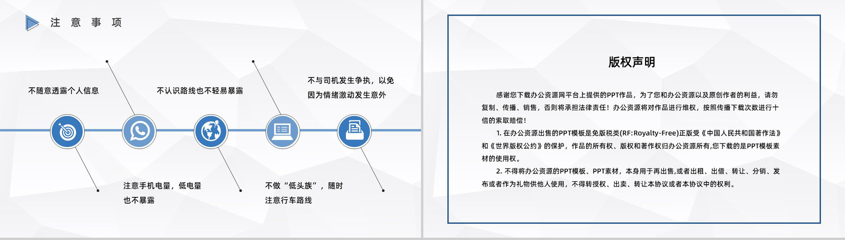 大学生网约车安全教育注意事项汇总个人安全问题防护PPT模板-10