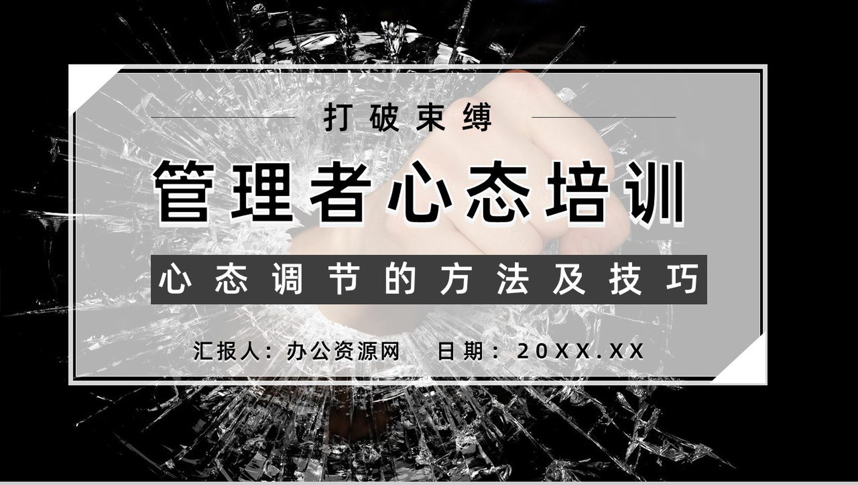 企业中高层员工培训管理者的心态与思维提升培训课程PPT模板