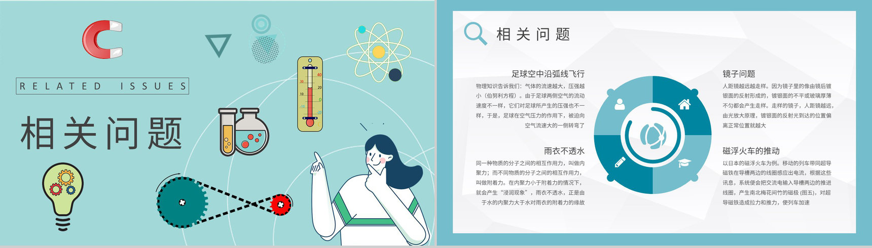 中学生物理知识学习生活中的物理现象原理解析PPT模板-5