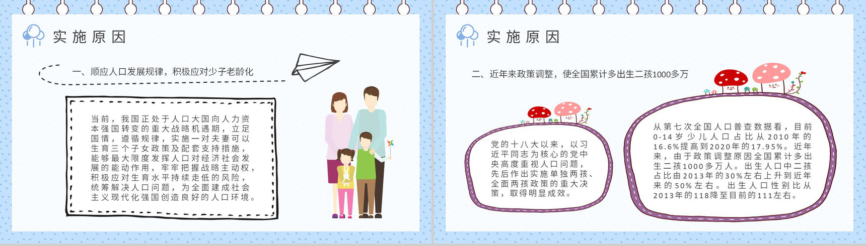 政策推广教育方案三孩政策的目的培训工作汇报PPT模板-6