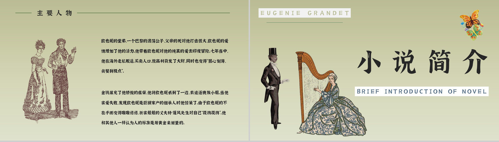 教育教学《欧也妮葛朗台》国外文学作品介绍人物形象赏析课件通用PPT模板-4