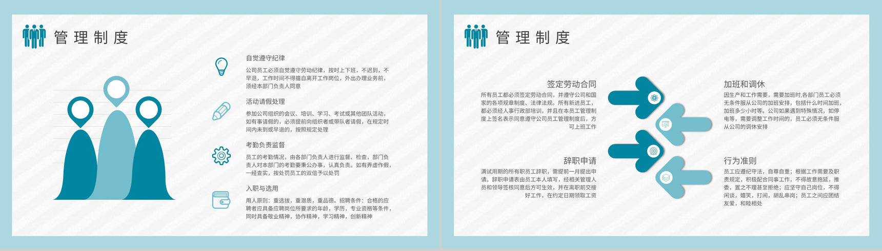 公司员工管理课程培训行政人事部门工作情况汇报PPT模板-6