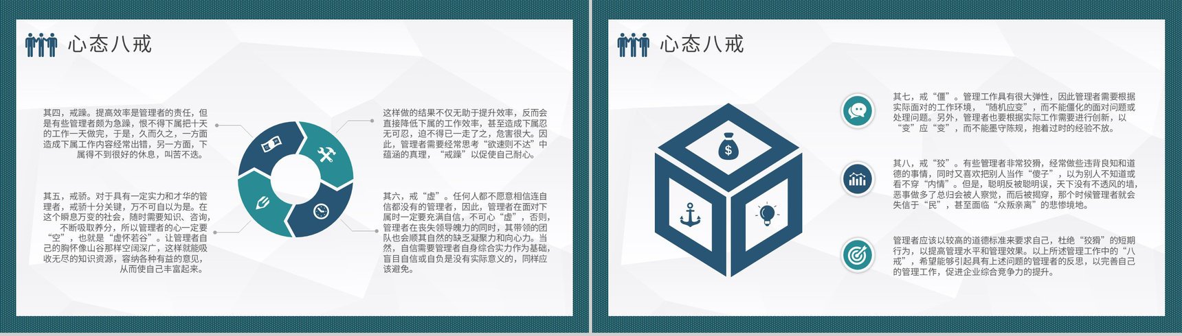 企业高层领导工作汇报管理者心态培训心得体会PPT模板-7