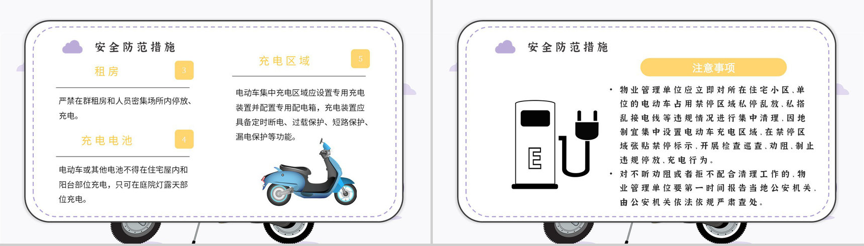 电动车消防安全五条七严禁电瓶车安全知识防范PPT模板-6